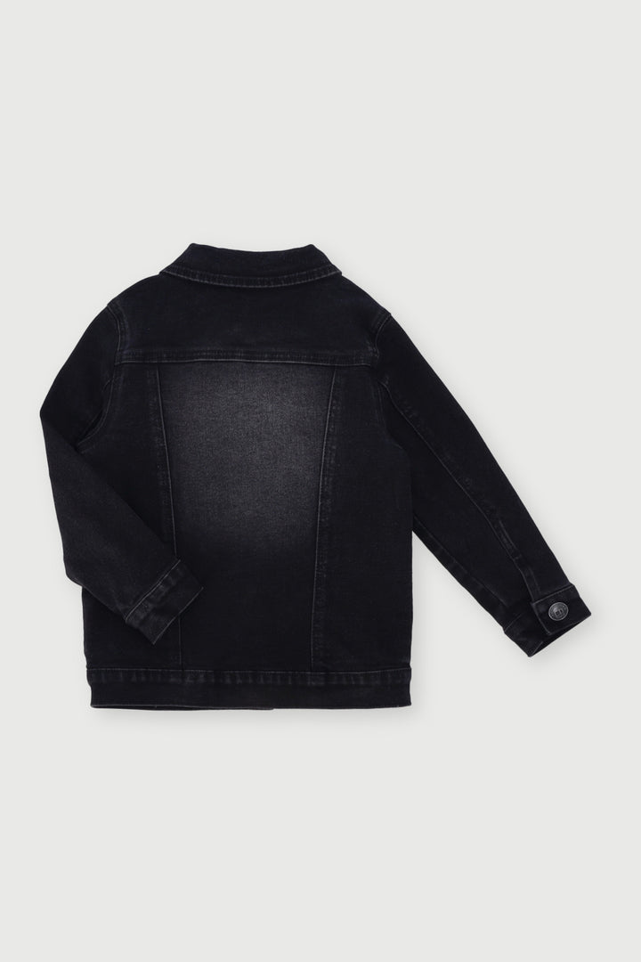 Pre-Boys Core Denim Jacket - Black