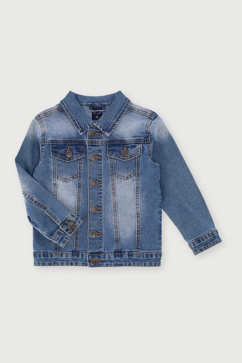 Pre-Boys Core Denim Jacket - Blue