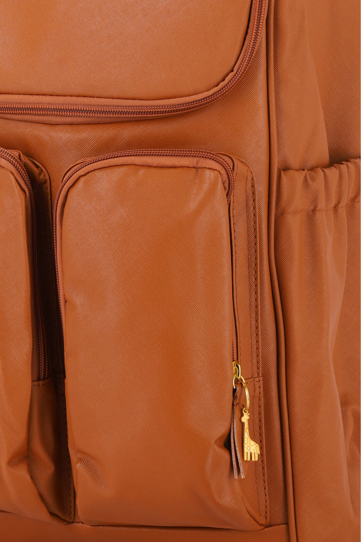 Giraffe Nappy Bag - Tan