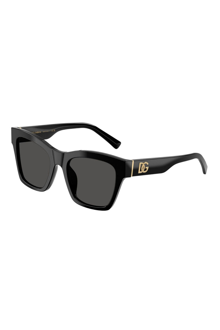 Square Frame/ Grey Lens - Black