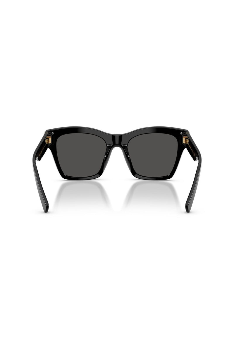 Square Frame/ Grey Lens - Black
