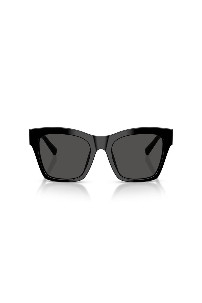 Square Frame/ Grey Lens - Black