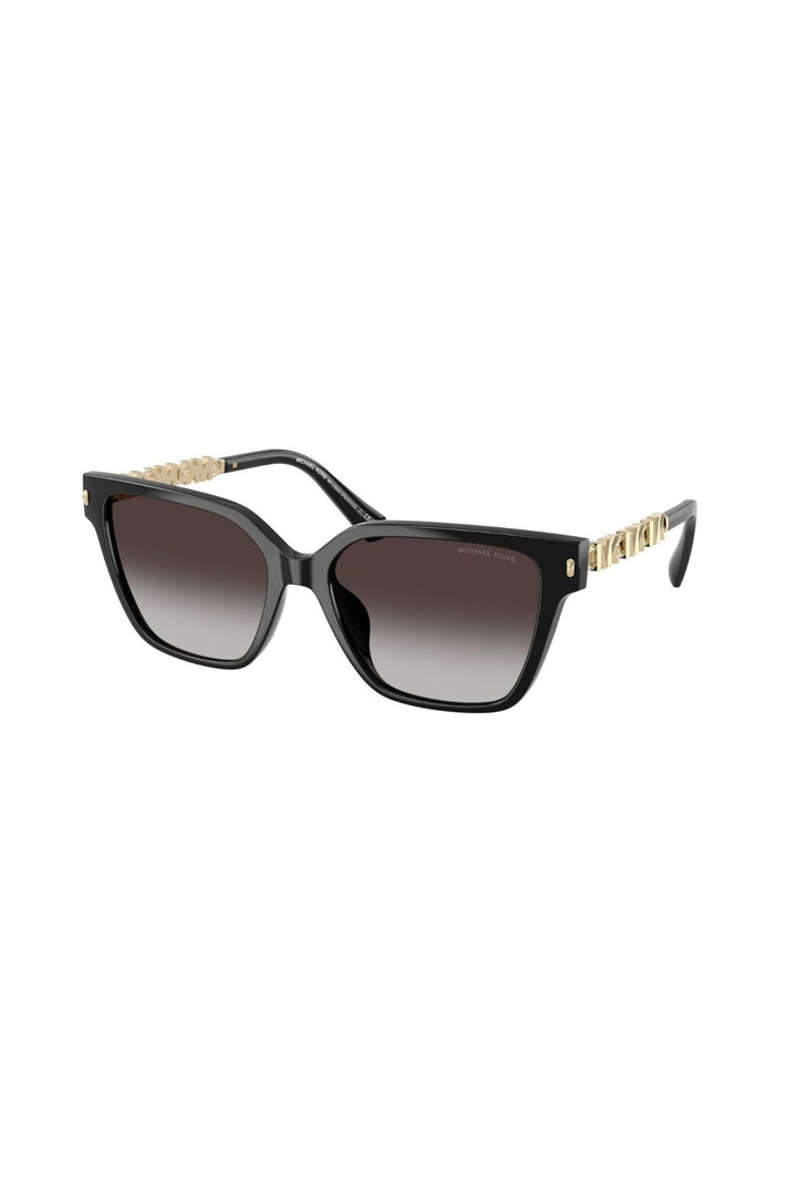 Square Frame/ Grey Lens - Black