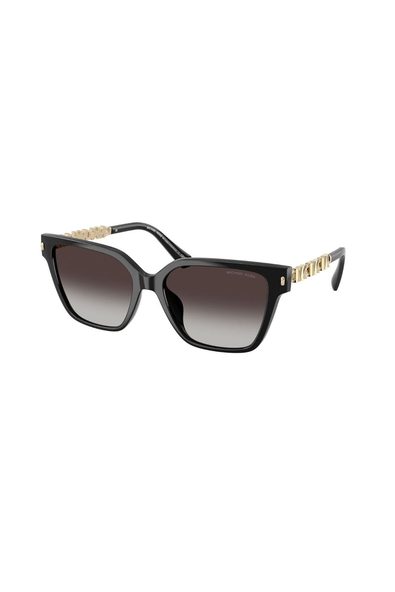Square Frame/ Grey Lens - Black