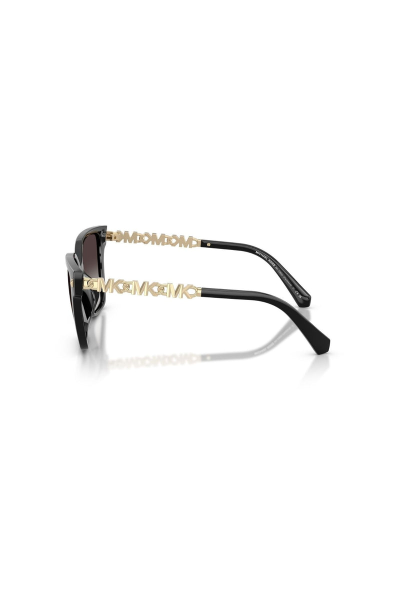 Square Frame/ Grey Lens - Black