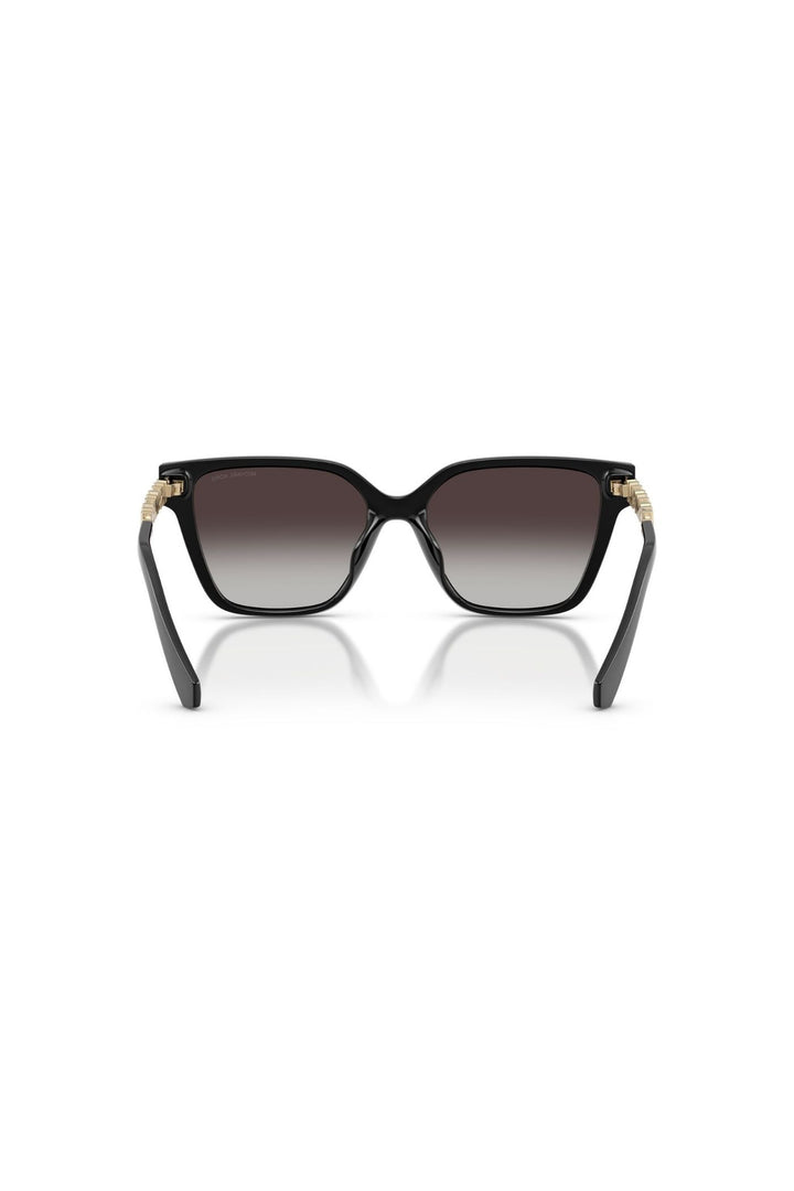 Square Frame/ Grey Lens - Black