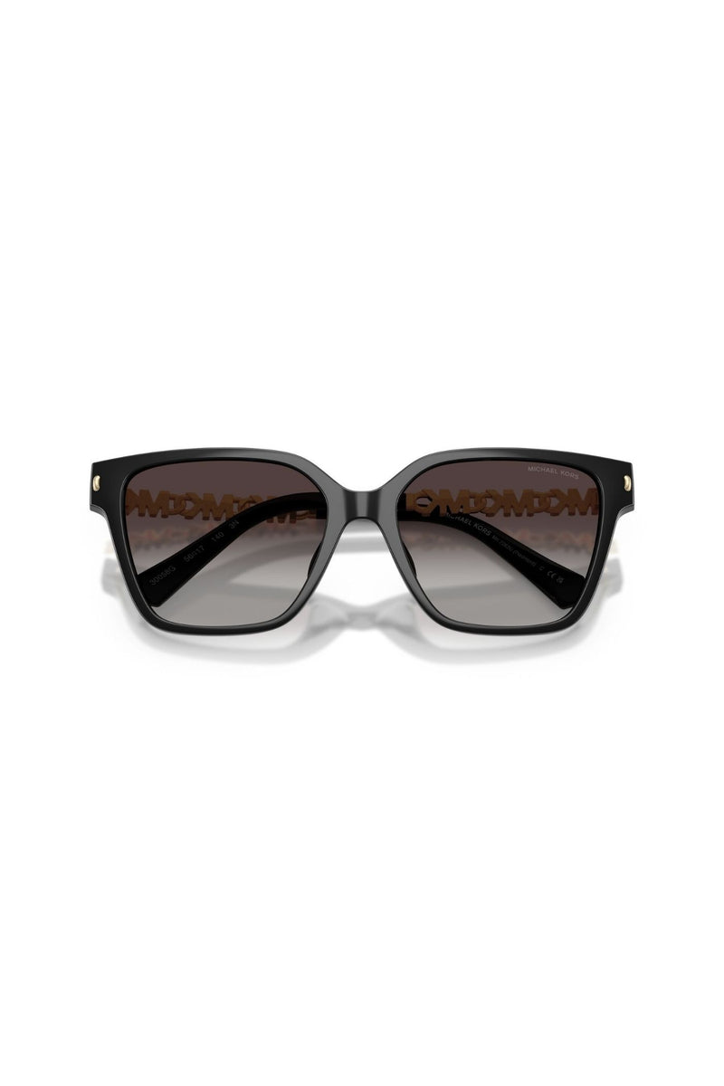 Square Frame/ Grey Lens - Black