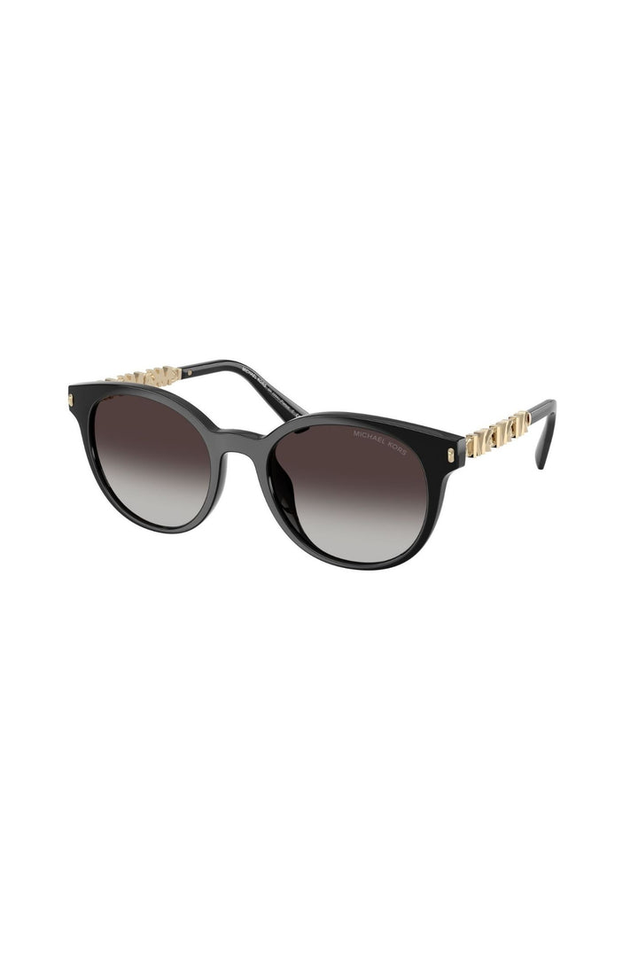 Round Frame/ Grey Lens - Black
