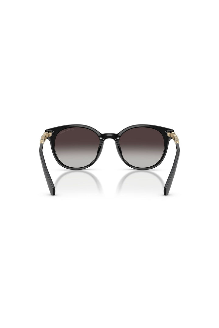 Round Frame/ Grey Lens - Black