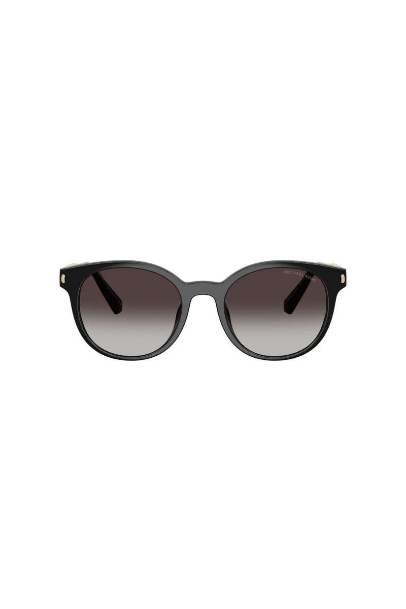 Round Frame/ Grey Lens - Black