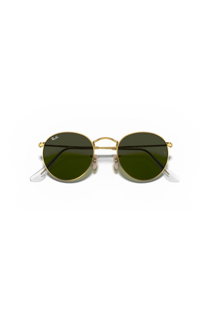 Round Frame/ Green Lens - Gold