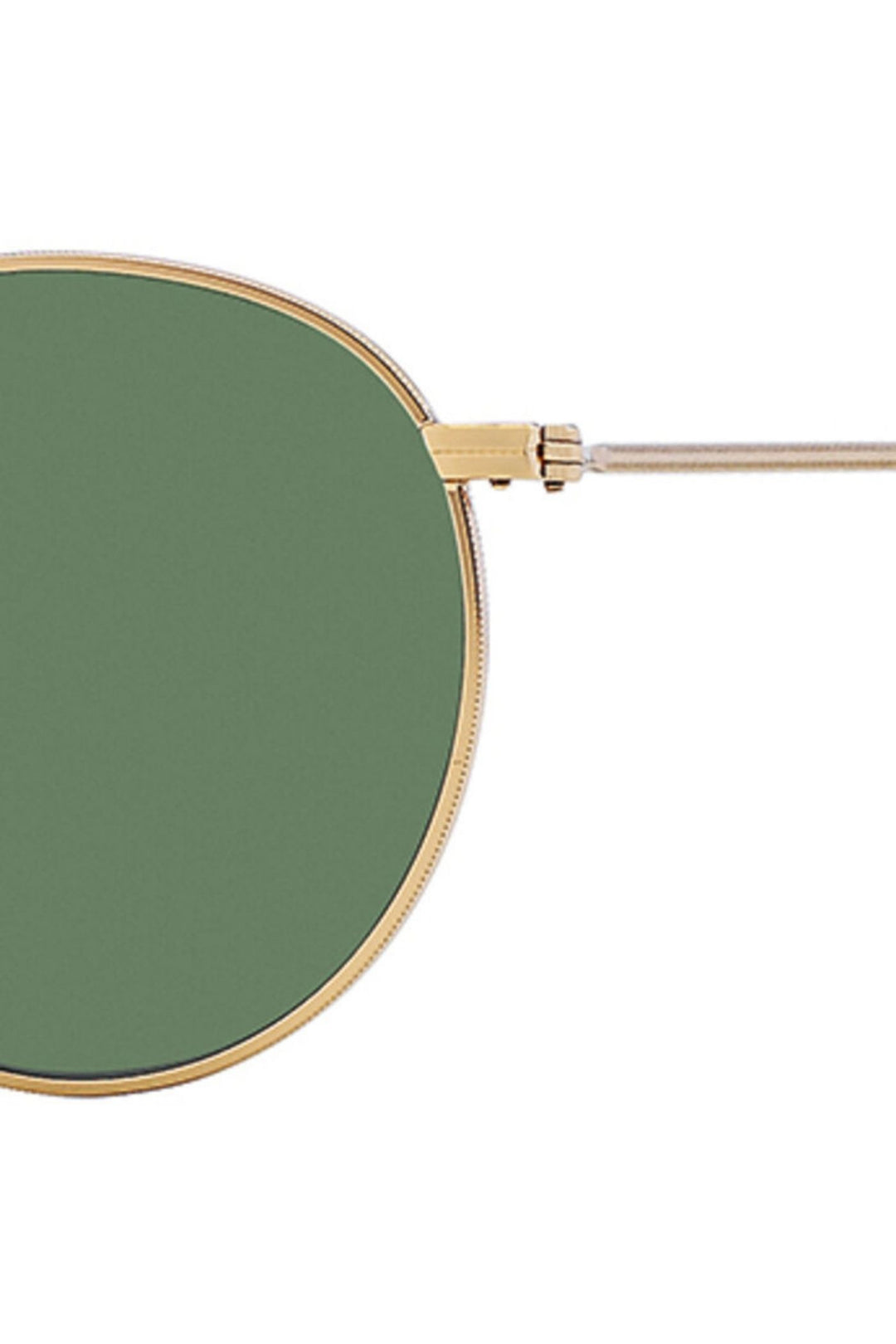 Round Frame/ Green Lens - Gold