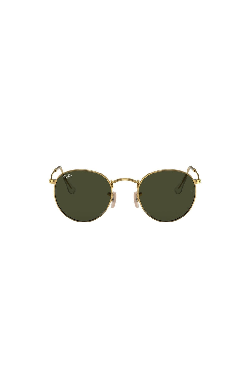Round Frame/ Green Lens - Gold