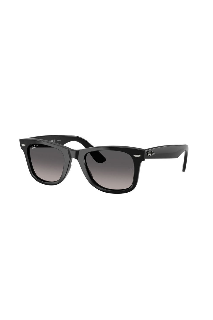Square Frame/ Grey Lens - Black