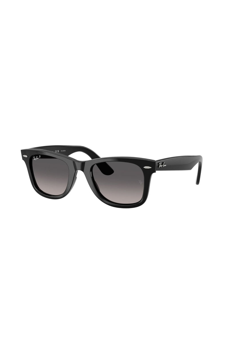 Square Frame/ Grey Lens - Black