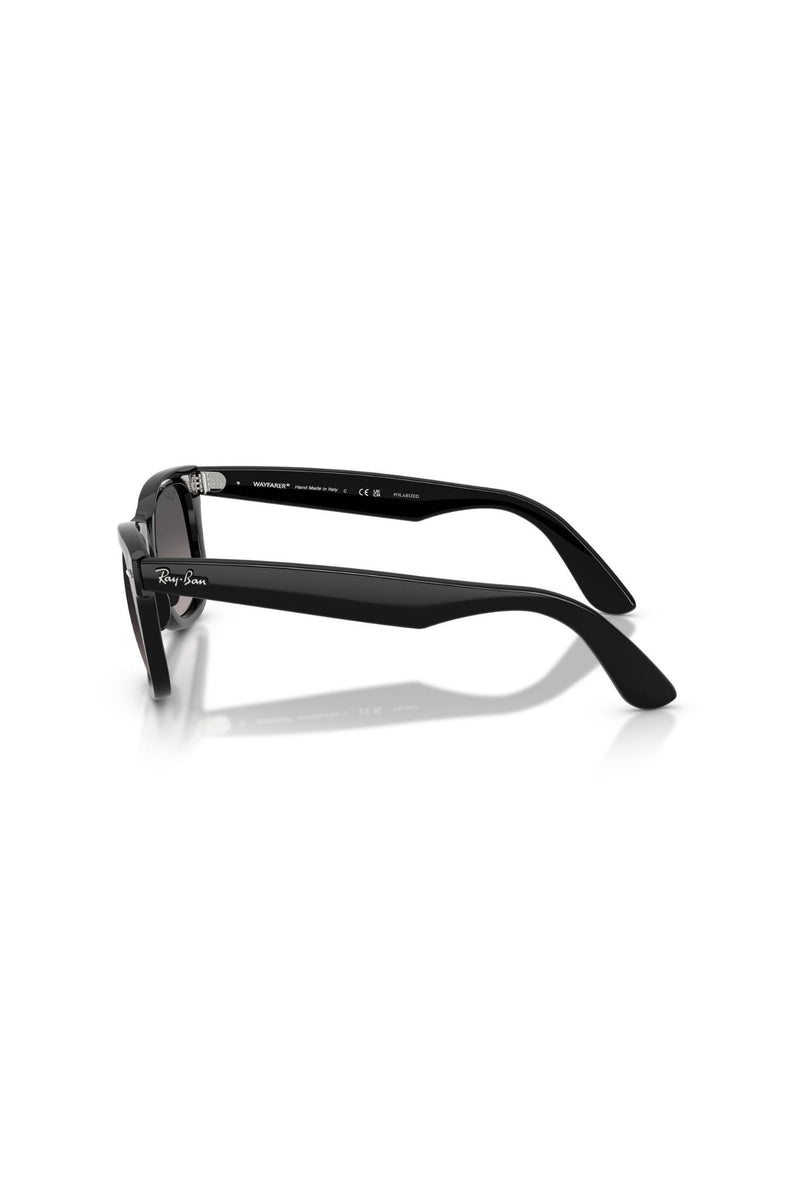 Square Frame/ Grey Lens - Black