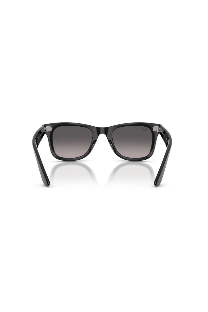 Square Frame/ Grey Lens - Black