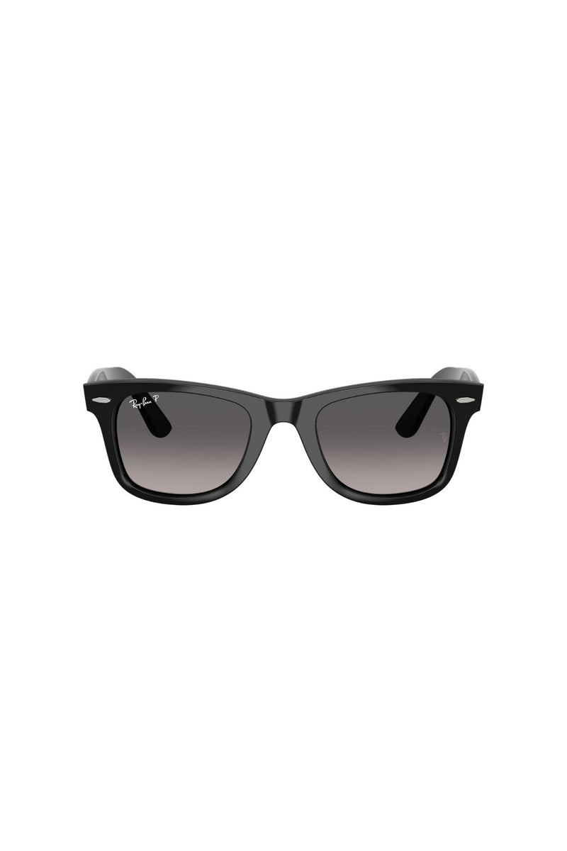 Square Frame/ Grey Lens - Black