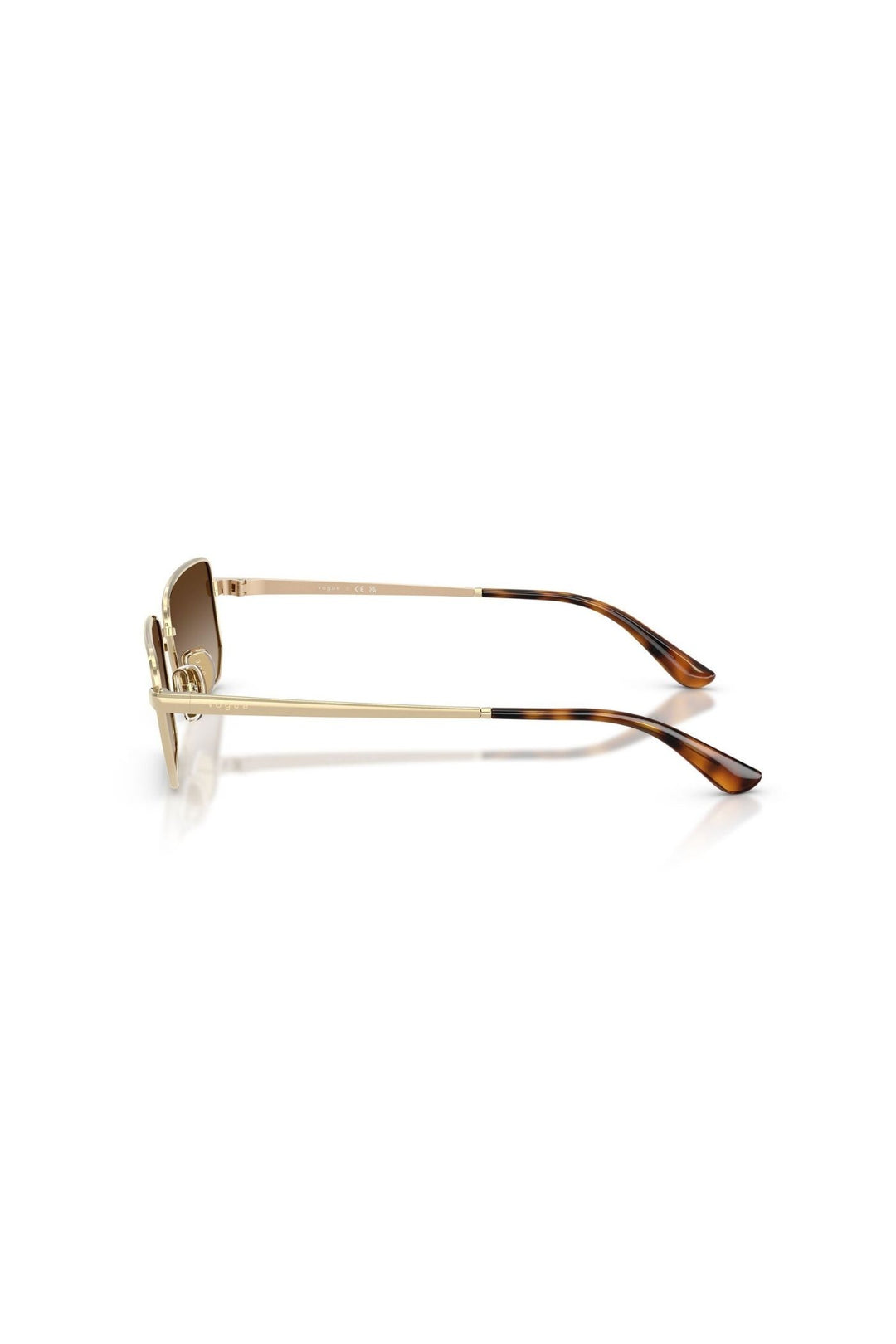 Irregular Frame/ Brown Lens - Gold
