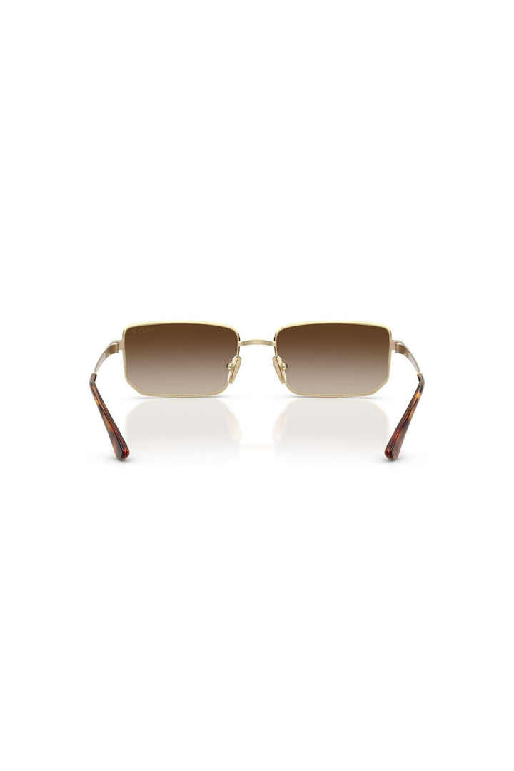 Irregular Frame/ Brown Lens - Gold