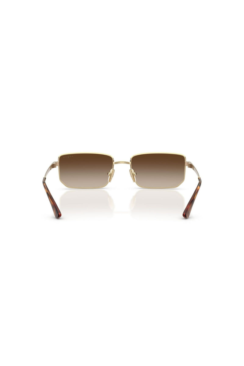 Irregular Frame/ Brown Lens - Gold