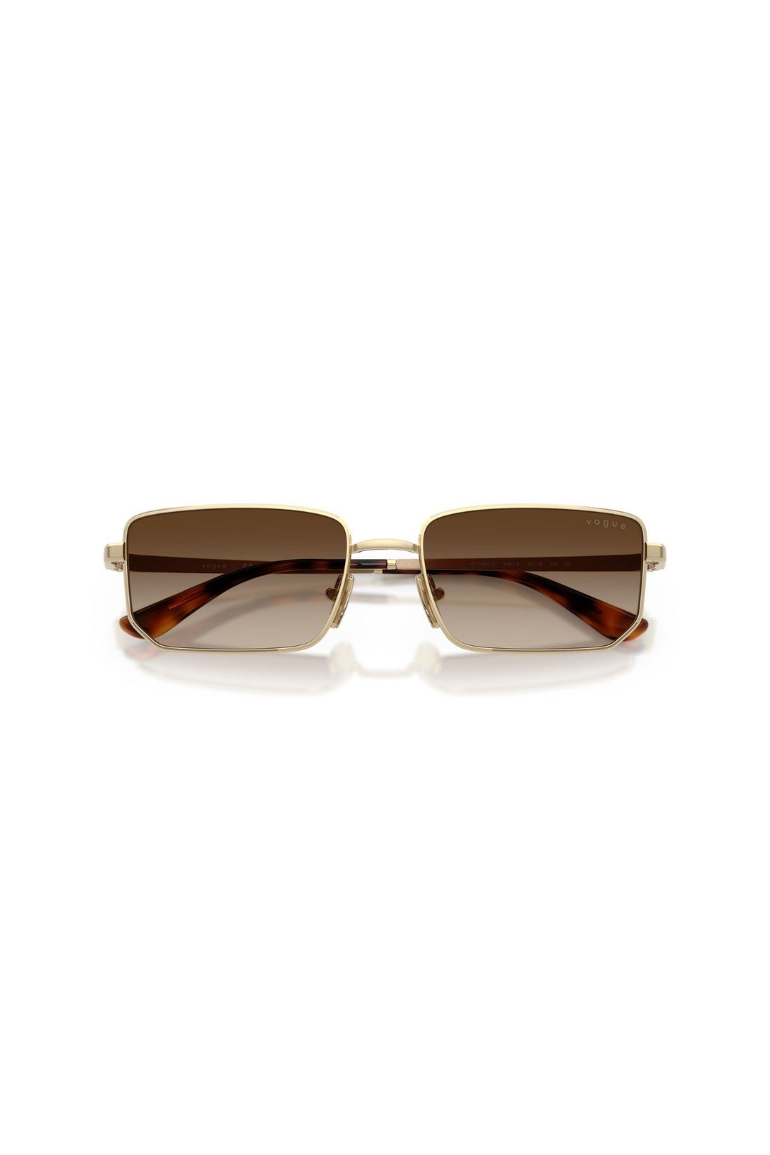 Irregular Frame/ Brown Lens - Gold