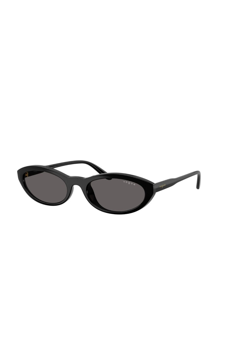 Oval Frame/ Grey Lens - Black