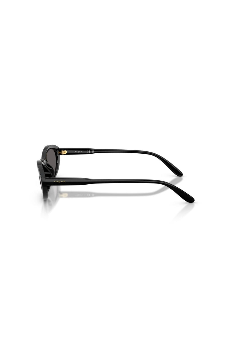Oval Frame/ Grey Lens - Black