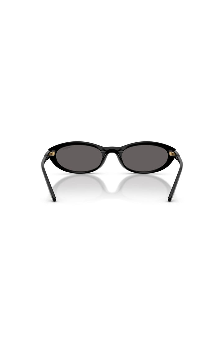 Oval Frame/ Grey Lens - Black