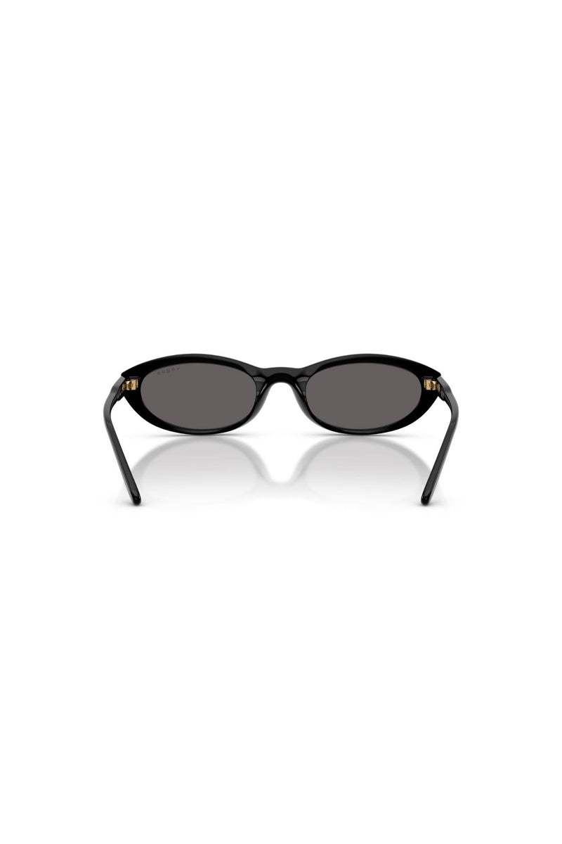 Oval Frame/ Grey Lens - Black