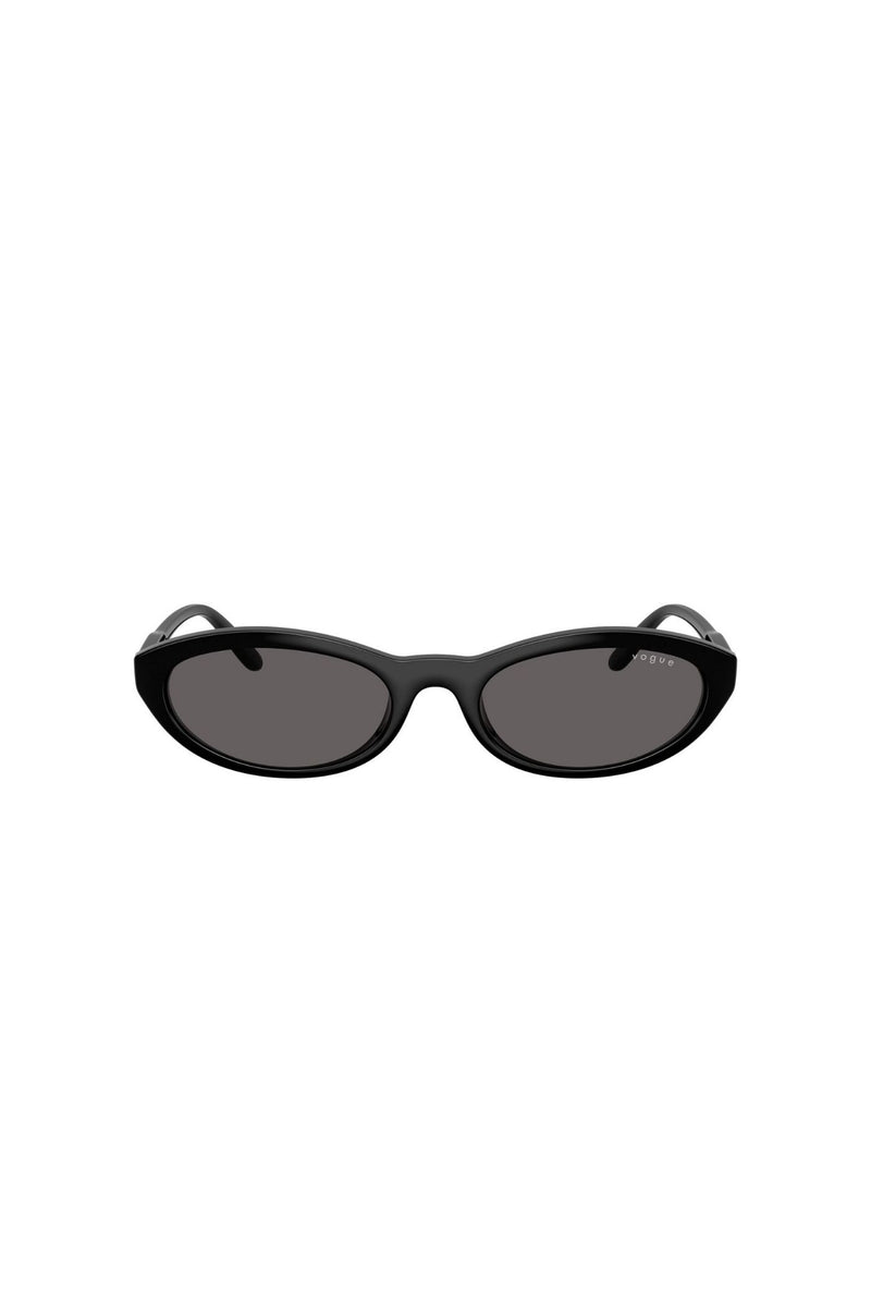 Oval Frame/ Grey Lens - Black