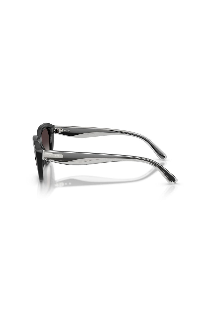 Irregular Frame/ Grey Lens - Black