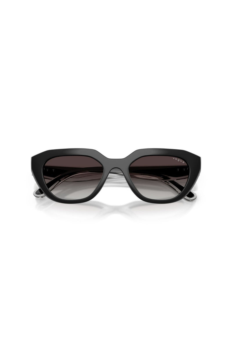 Irregular Frame/ Grey Lens - Black