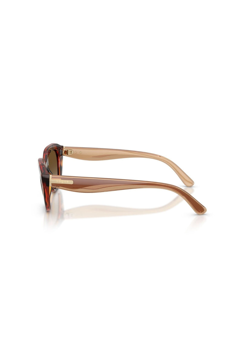 Irregular Frame/ Brown Lens - Brown