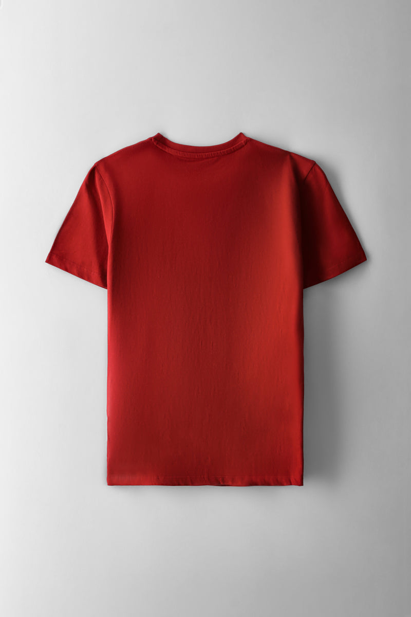 Boys Calvin Printed T-Shirt - Dark Red