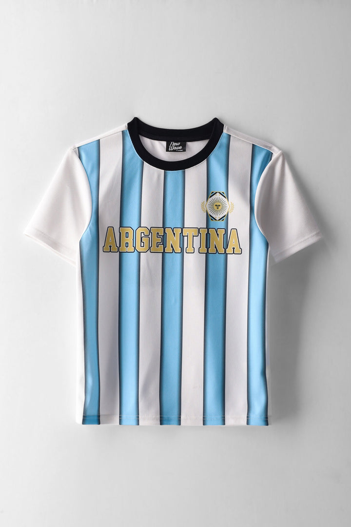 Boys Argentina Sports Tee - Blue