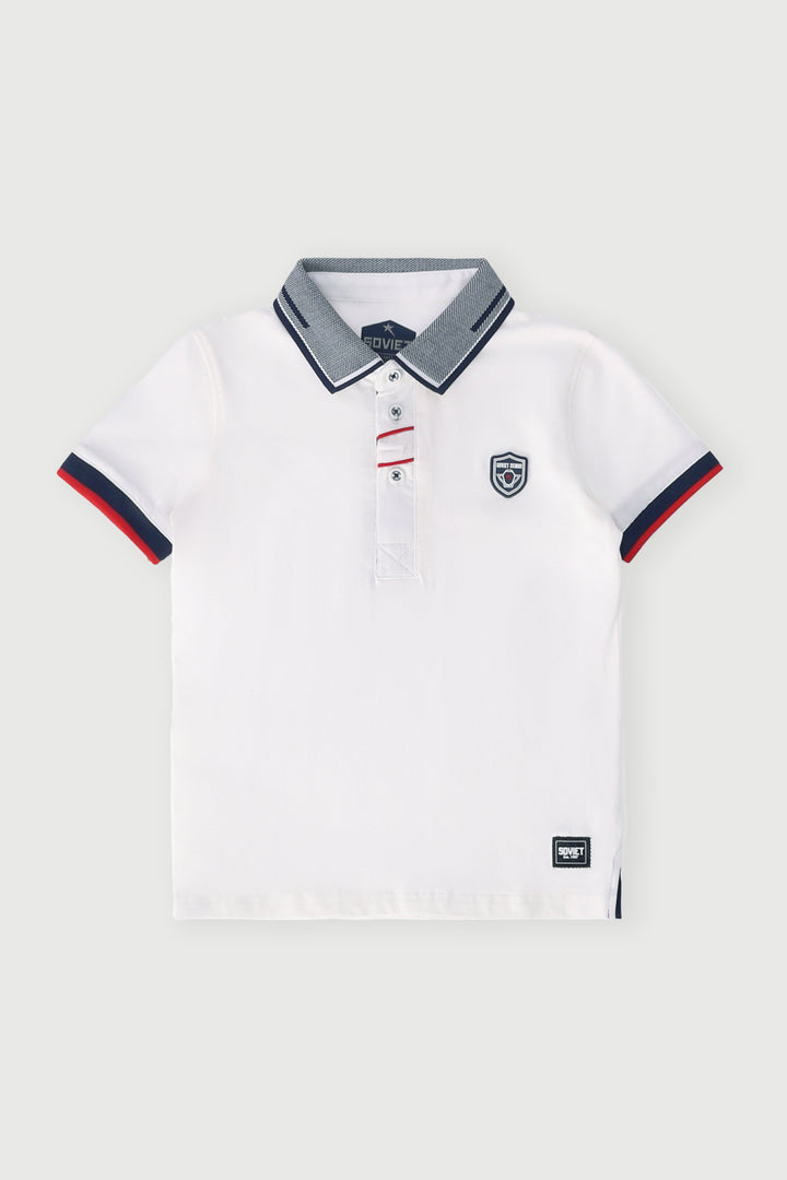 Pre-Boys Ledger Golfer - White
