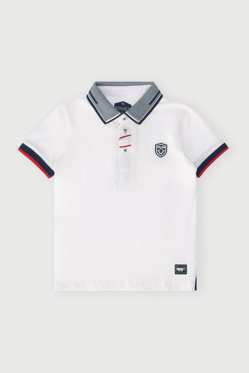 Pre-Boys Ledger Golfer - White