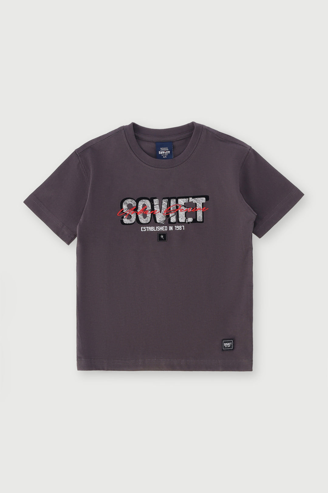 Pre-Boys Penn Tee - Charcoal