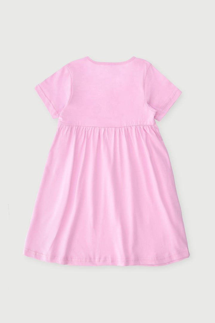 Pre-Girls Printed Dress - Pink