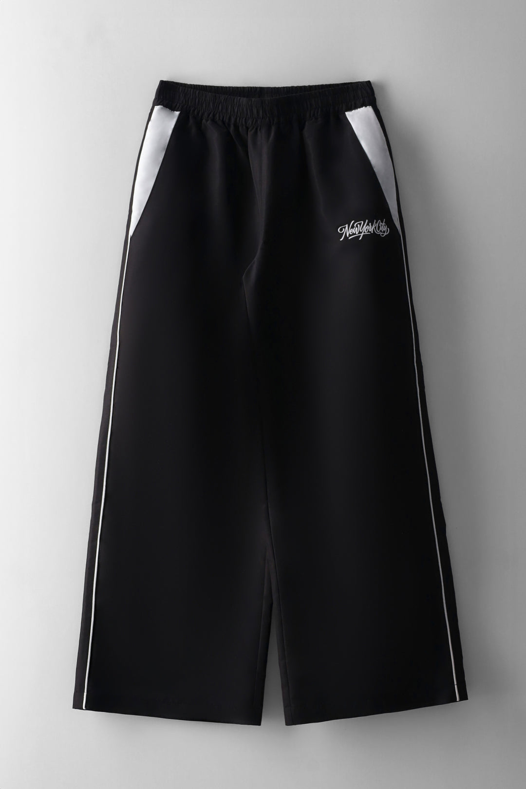 Girls Pipping Detail Sports Pant - Black