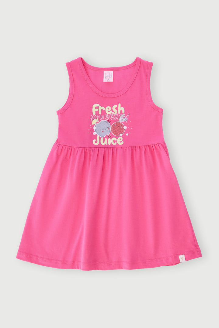 Pre-Girls Fruity Dress - Rose