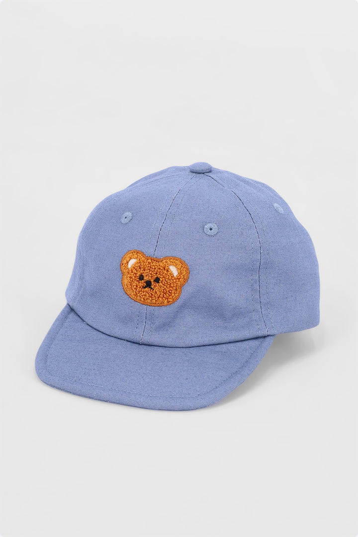Baby Boys Single Teddy Cap - Blue