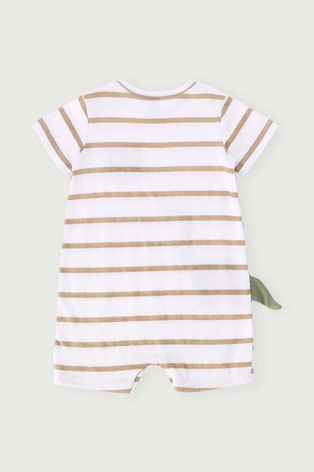 Baby Boys 3D Dino Romper - Mid Brown