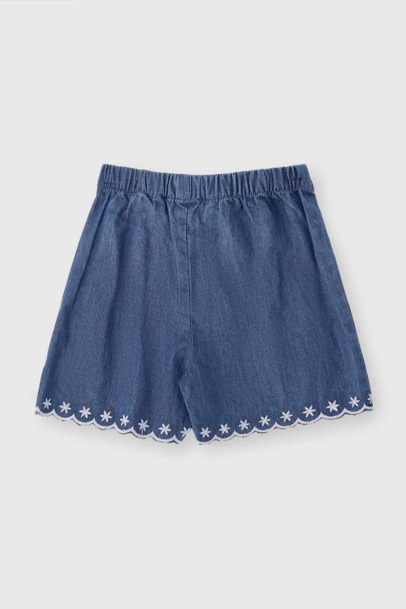 Keedo Baby Girls Fashion Shorts - Denim