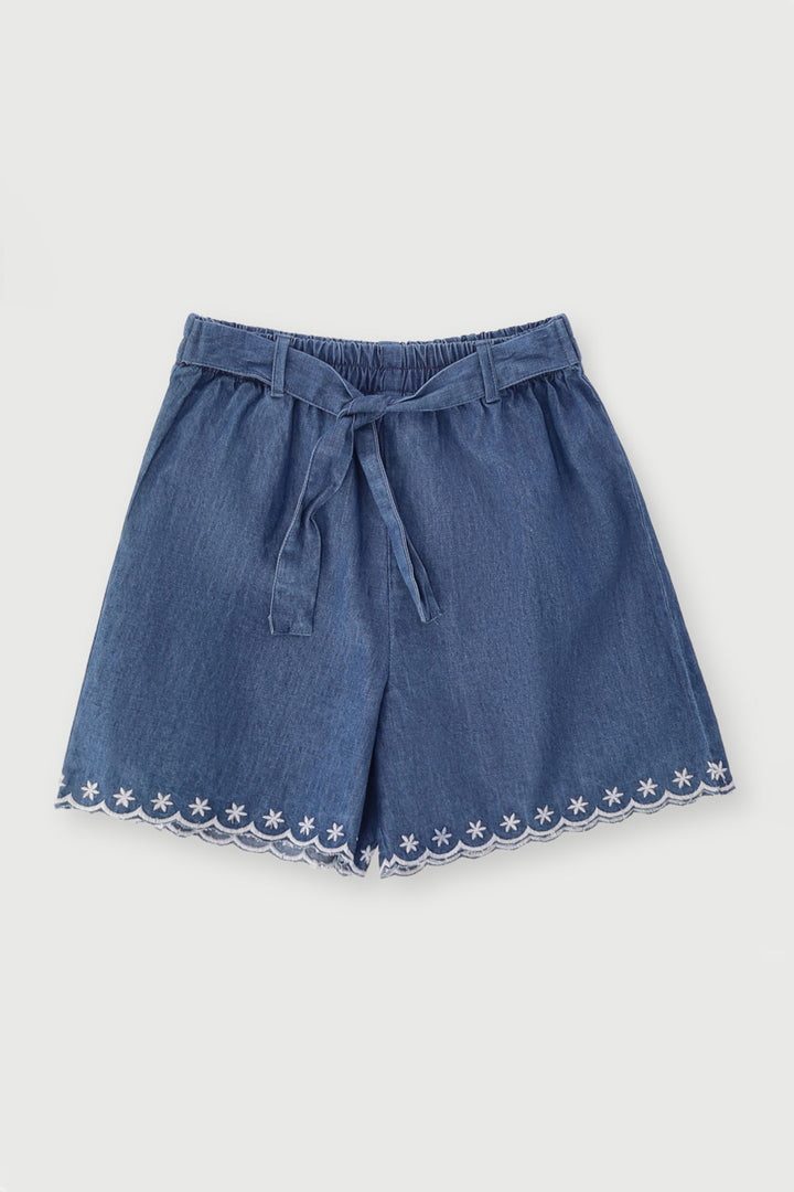 Keedo Girls Fashion Shorts - Denim