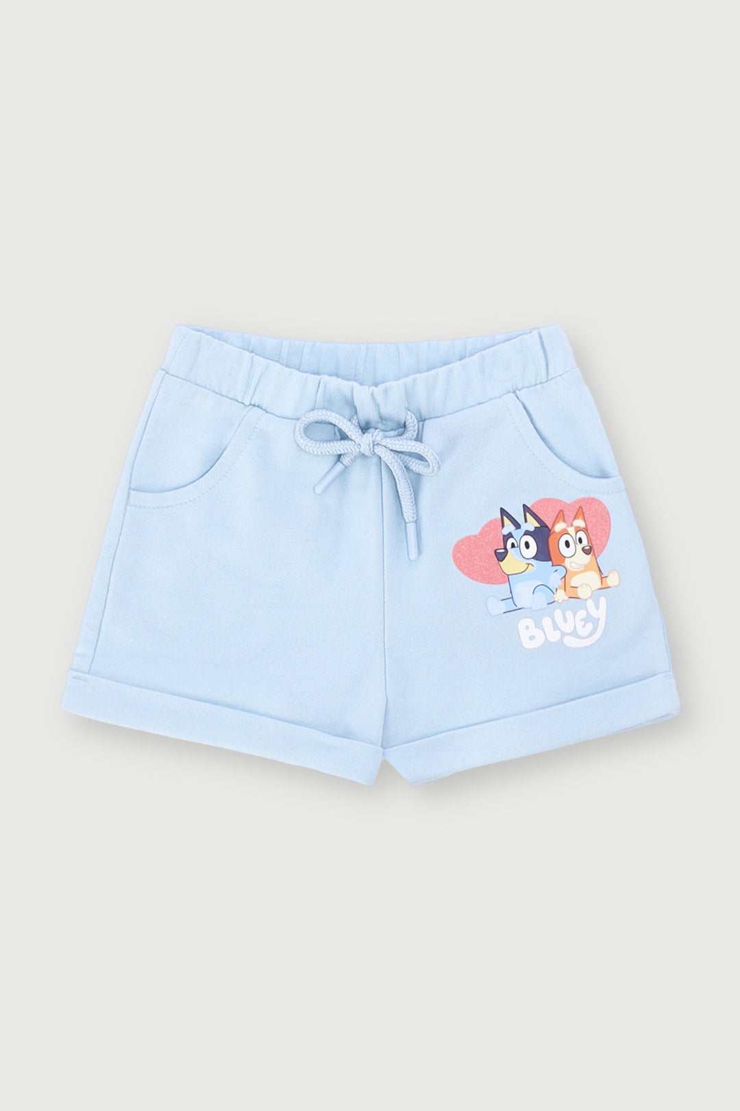 Pre-Girls Bluey Fleece Shorts - Blue