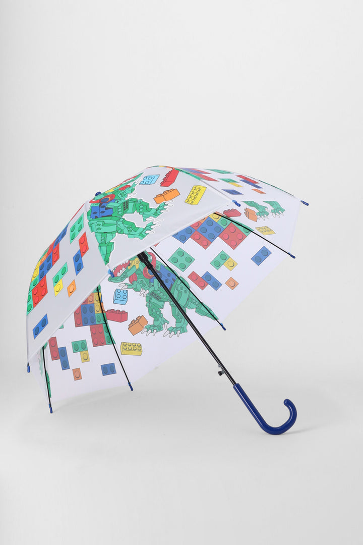 Pre-Boys Dino Lego Umbrella - Multi