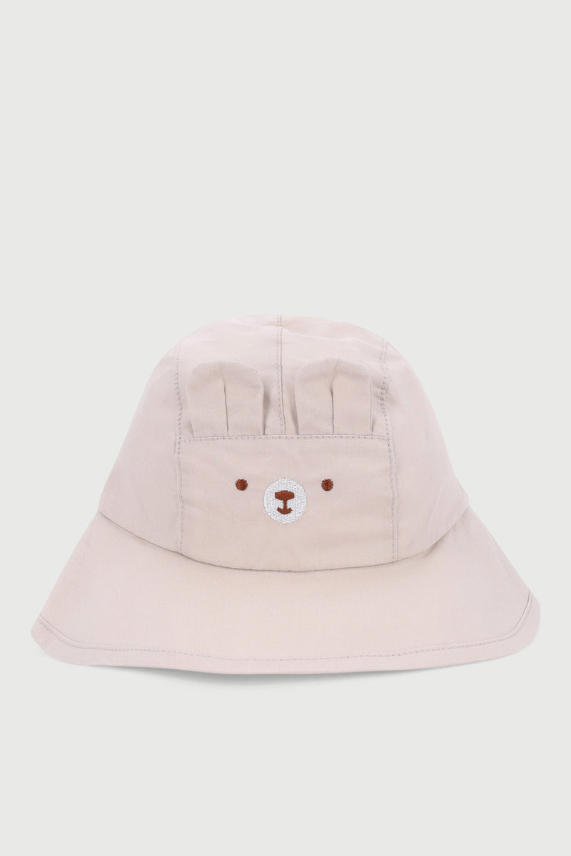 Baby Boys Single Novelty Bucket Hat - Stone