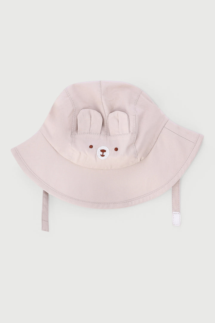 Baby Boys Single Novelty Bucket Hat - Stone